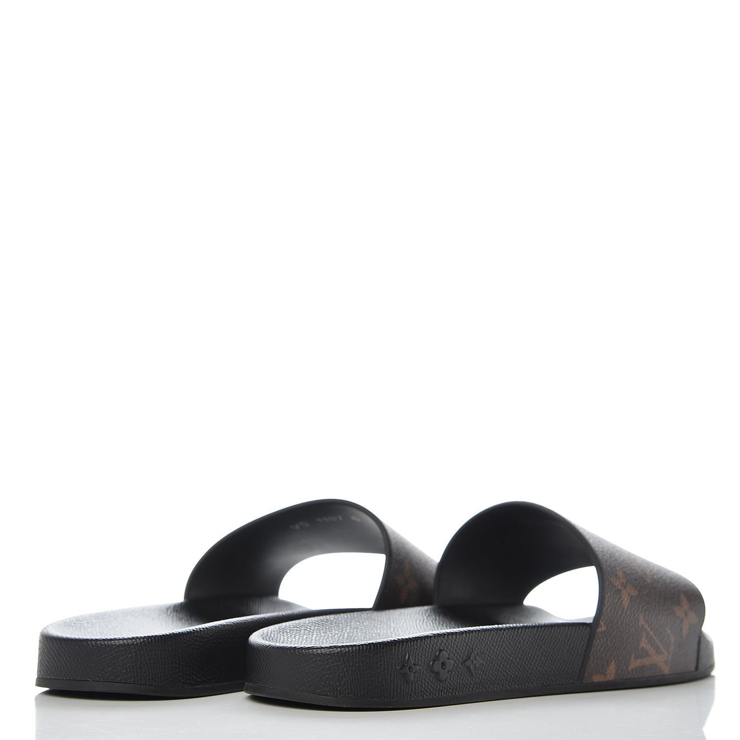 Rubber Monogram Mens Waterfront Mules 6 Macassar