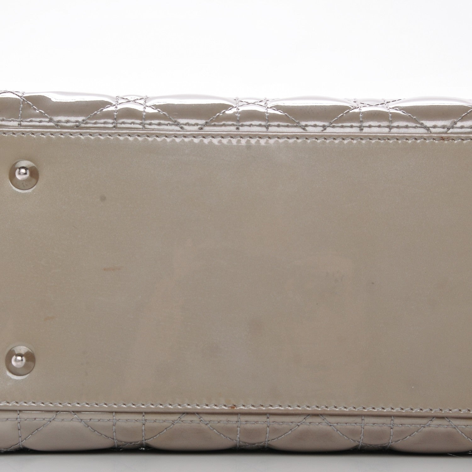 Christian Dior Patent Cannage Medium Lady Dior Grey 9 of 10