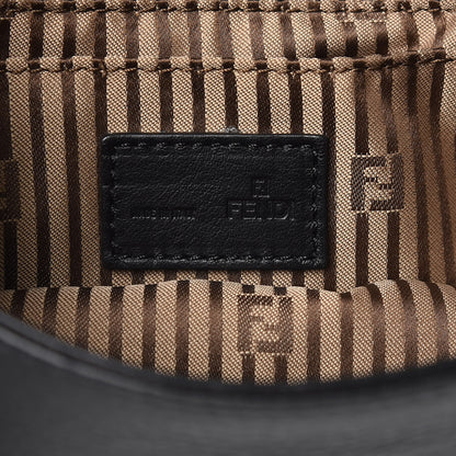Fendi Vitello Flamingo Fendista Pouchette Crossbody Black 6 of 7