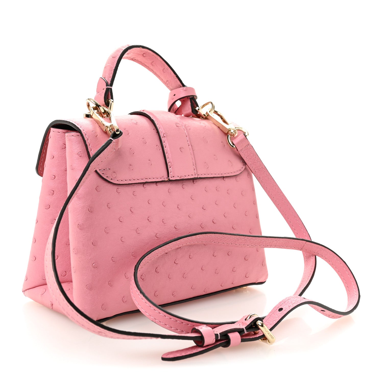 Louis Vuitton Ostrich Rose Des Vents Mini Pink 4 of 10