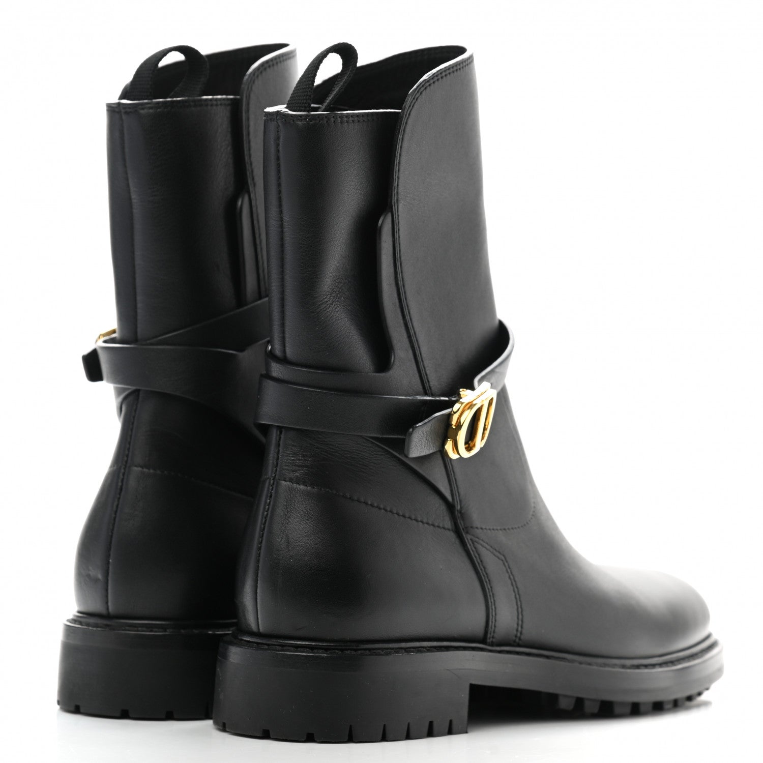 Christian Dior Calfskin Empreinte Ankle Boot 36 Black 4 of 10