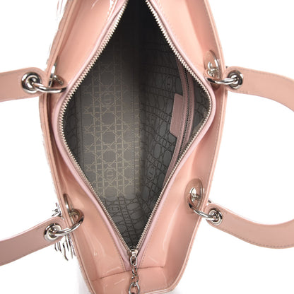 Christian Dior Patent Cannage Large Lady Dior Light Pink 6 of 8
