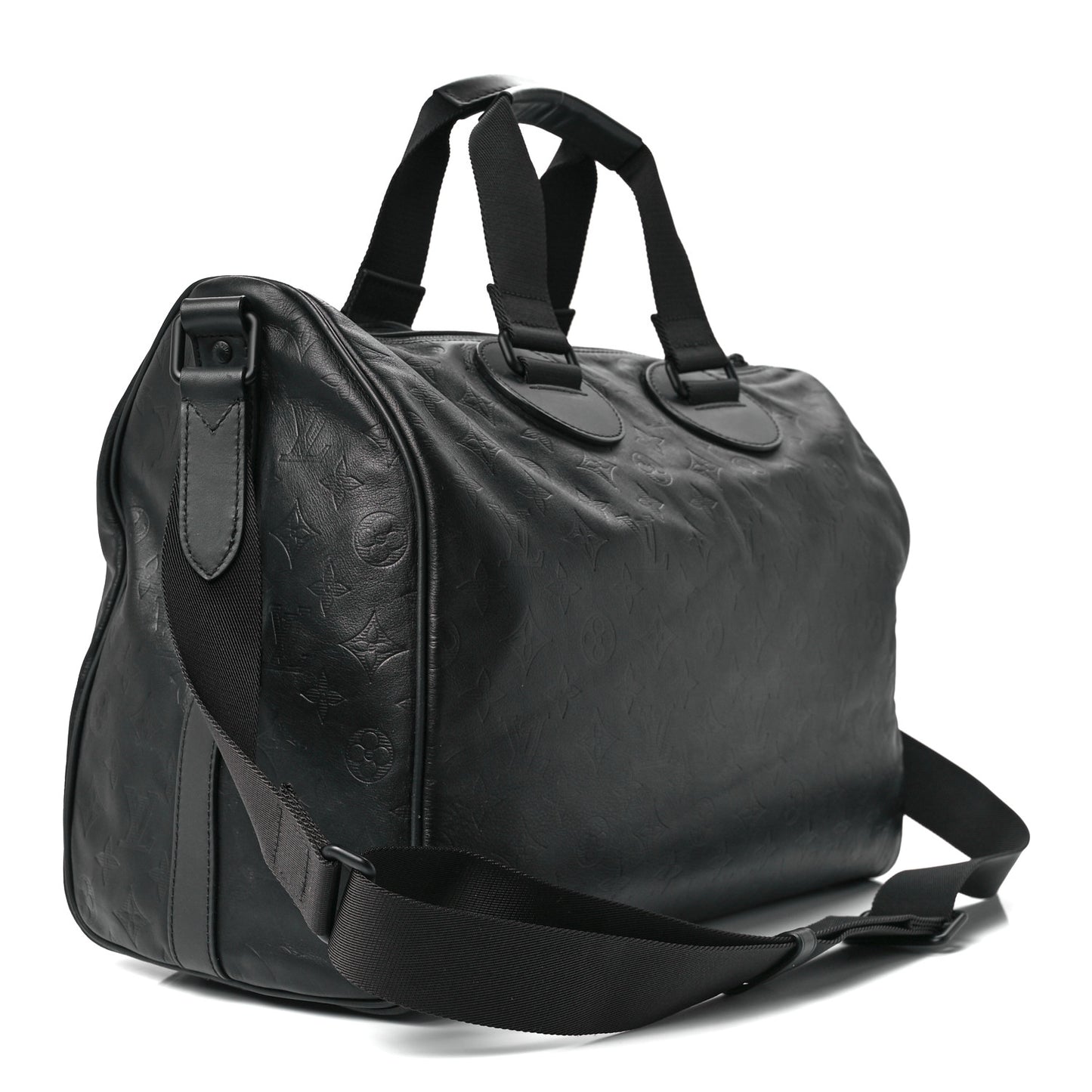 Calfskin Shadow Monogram Mens Speedy Bandouliere 40