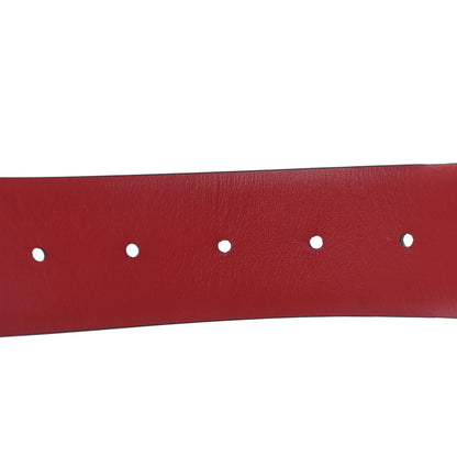 Valentino Garavani Glossy Calfskin VLogo Reversible 40mm Belt 65 26 Black Rouge Pur 3 of 6