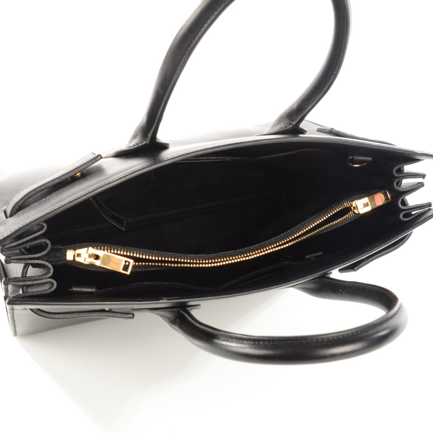 Calfskin Small Sac De Jour Black
