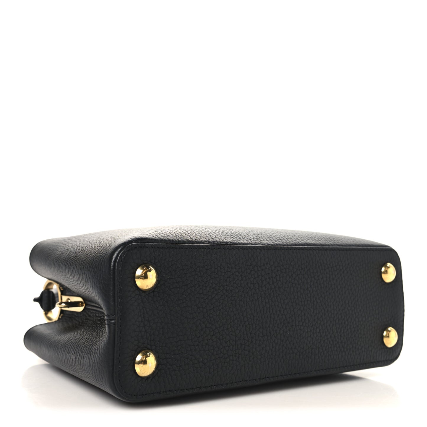 Taurillon Enamel Chain Capucines BB Black Multicolor