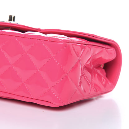 Chanel Patent Quilted Mini Rectangular Flap Pink 9 of 10