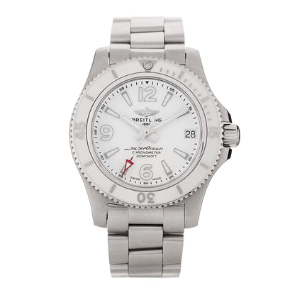 Breitling Stainless Steel 36mm Super Ocean Chronometer Automatic Watch White A17316 1 of 4