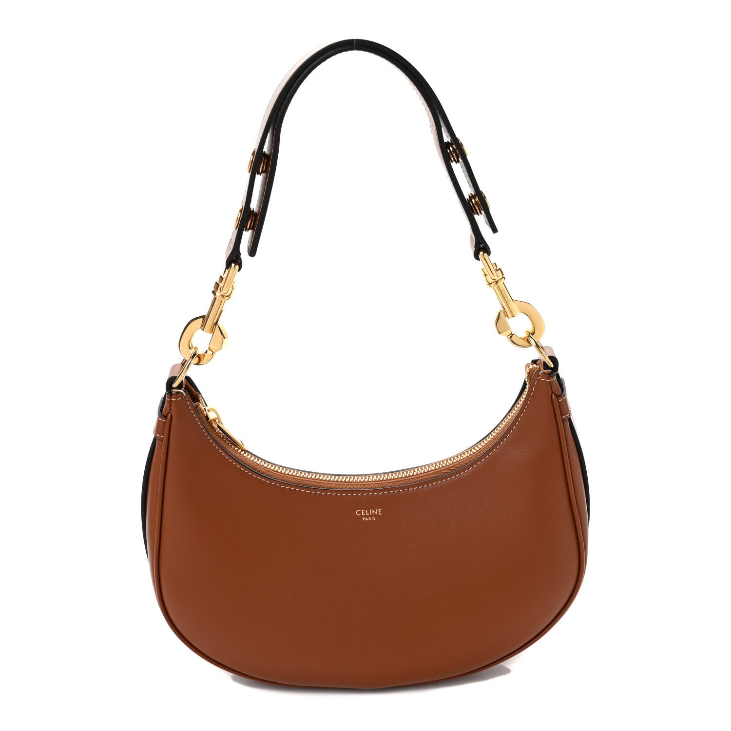 Celine Smooth Calfskin Medium Strap Ava Shoulder Bag Tan 1 of 10