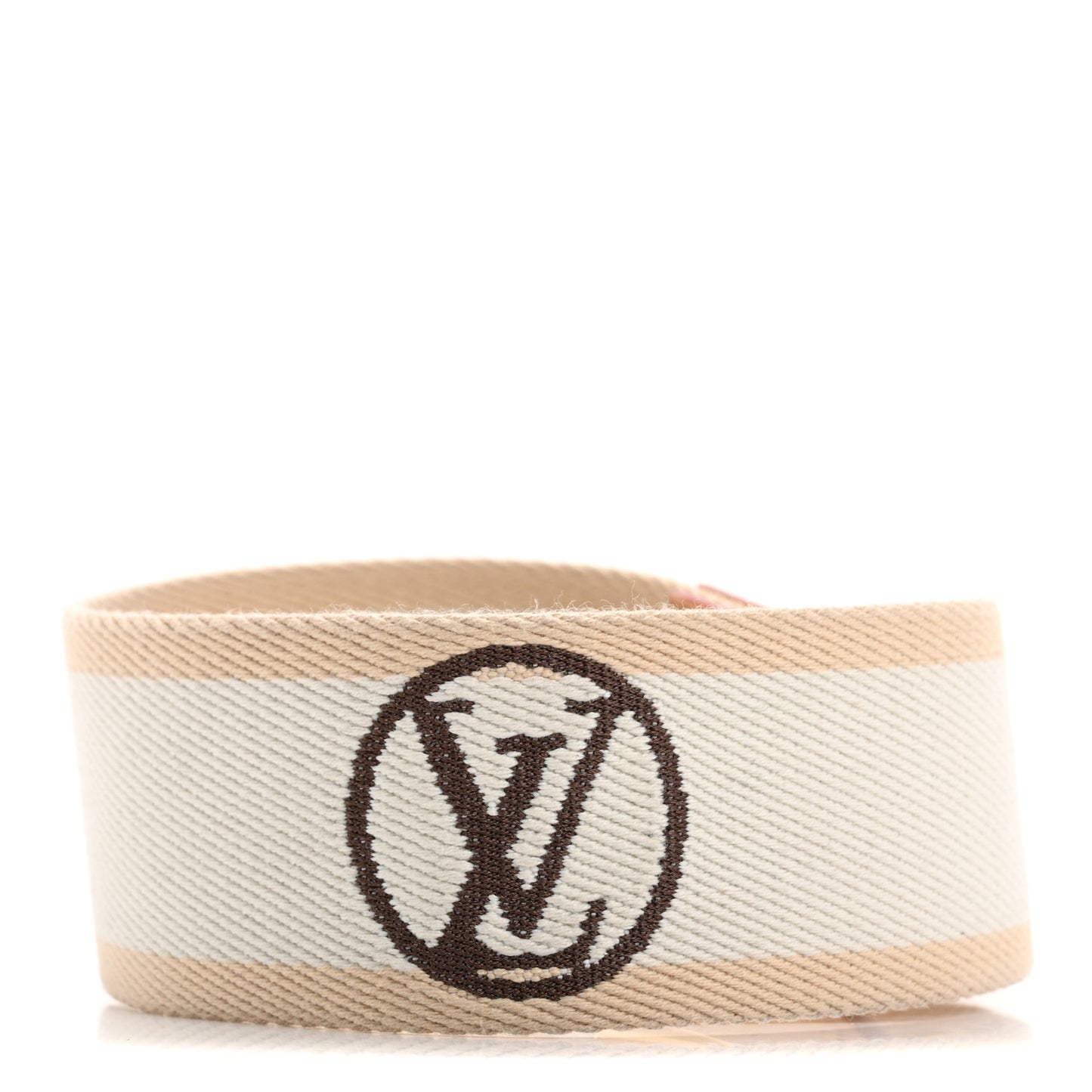 Monogram Vibe LV Shoulder Strap Beige White