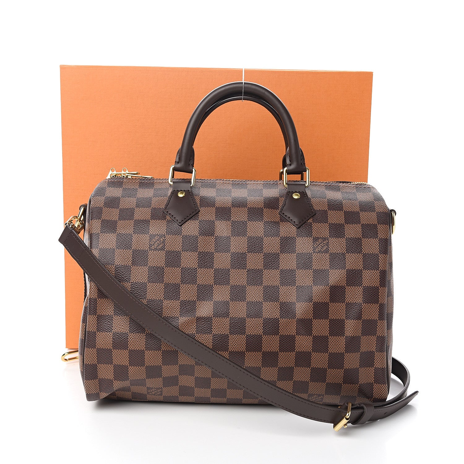 Louis Vuitton Damier Ebene Speedy Bandouliere 30 10 of 10