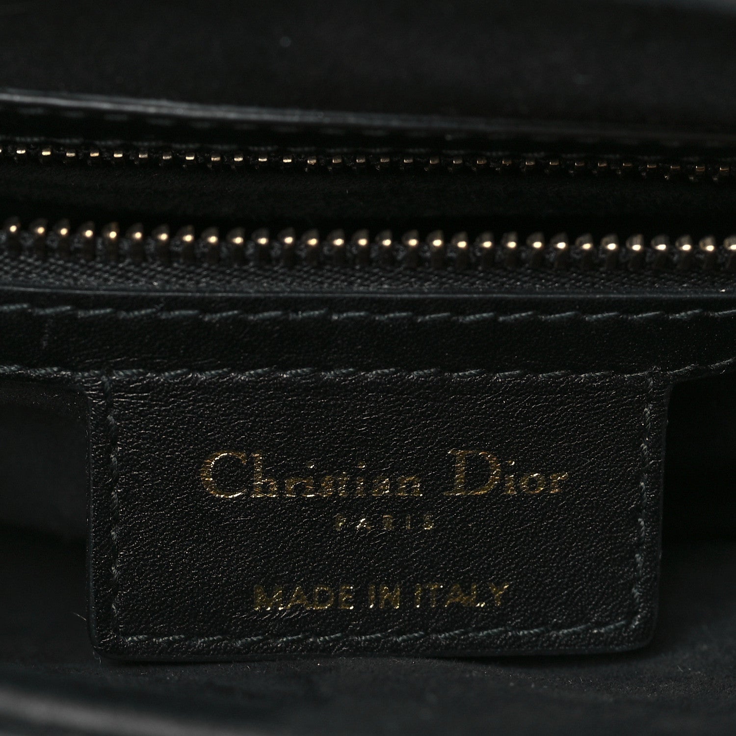 Christian Dior Calfskin Saddle Bag Black 6 of 10