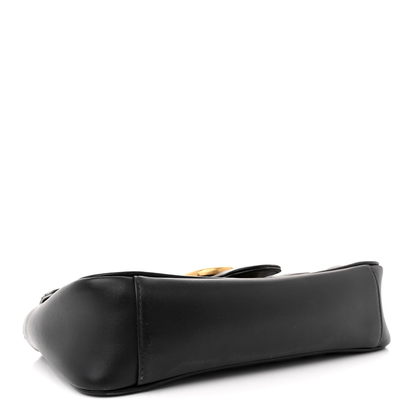 Calfskin Matelasse Mini GG Marmont Shoulder Bag Black