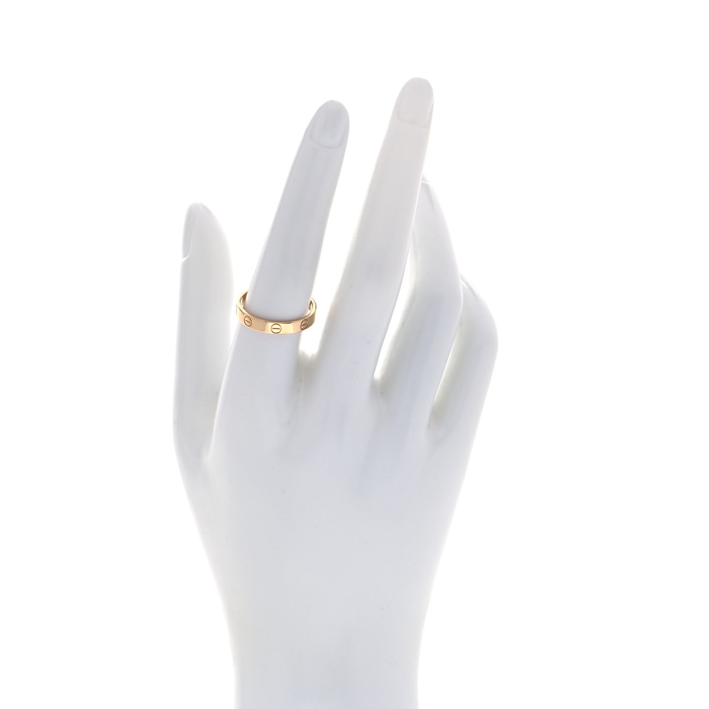 18K Yellow Gold 3.5mm LOVE Wedding Band Ring 57 8