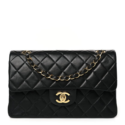 Chanel Lambskin Quilted Small Double Flap Black 1 of 9