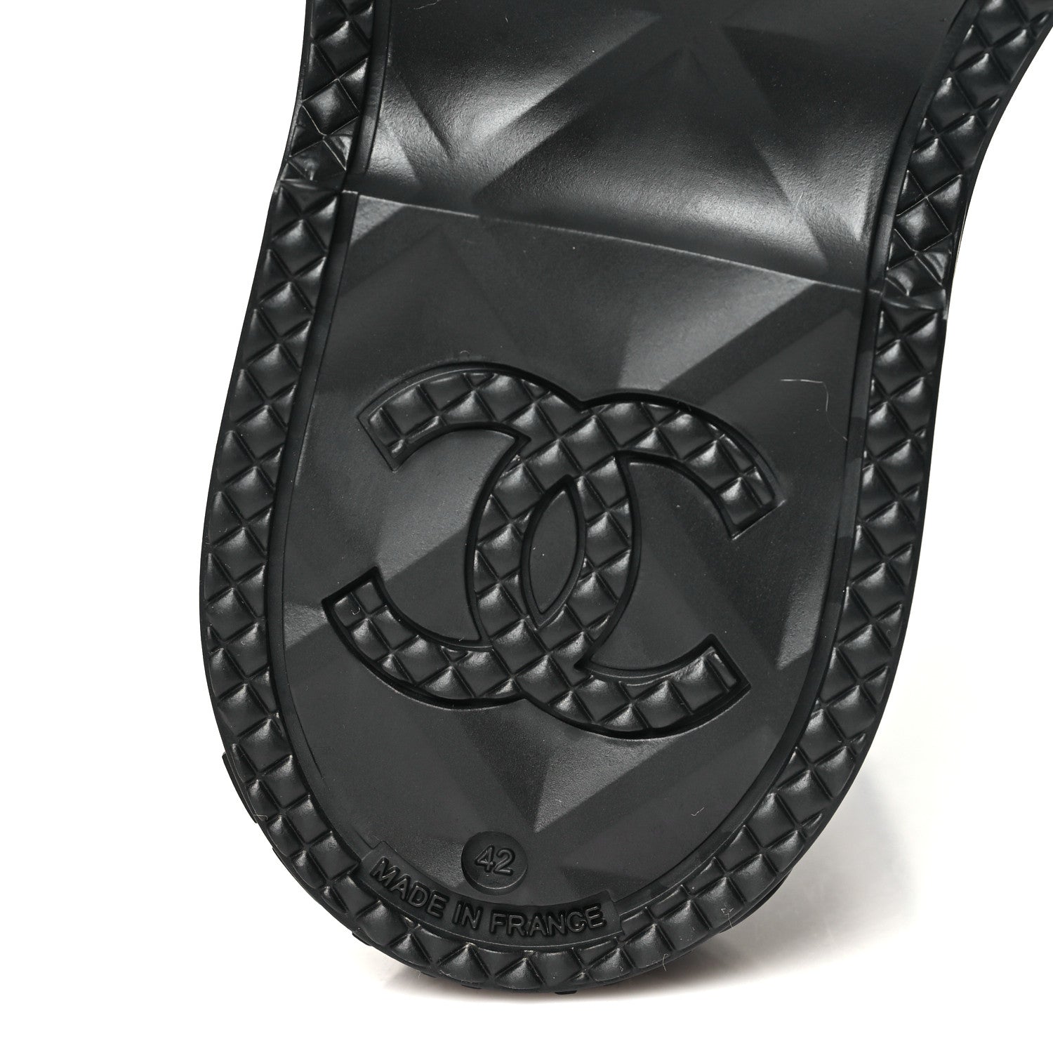 Chanel Caoutchouk CC High Boots 42 Black 7 of 10
