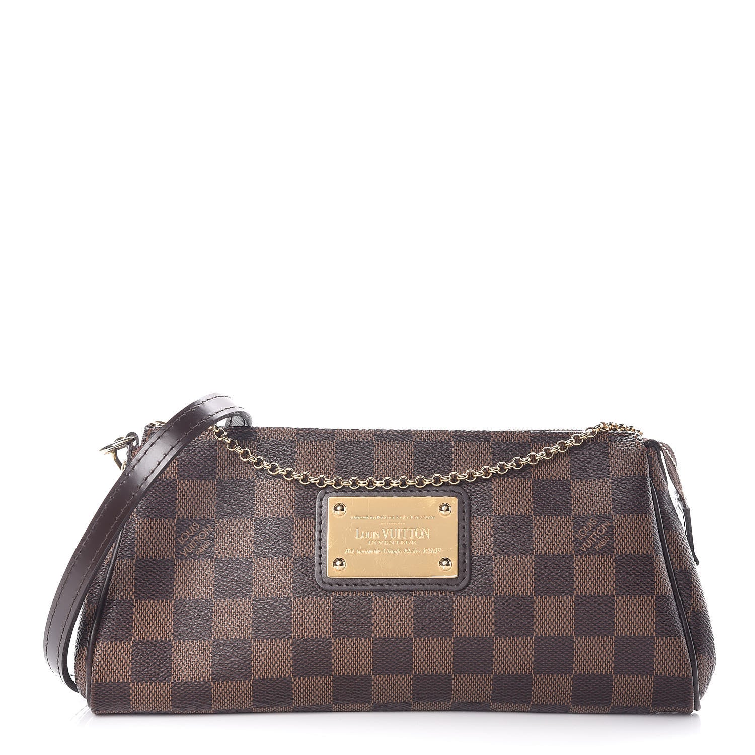 Louis Vuitton Damier Ebene Eva Clutch 1 of 10