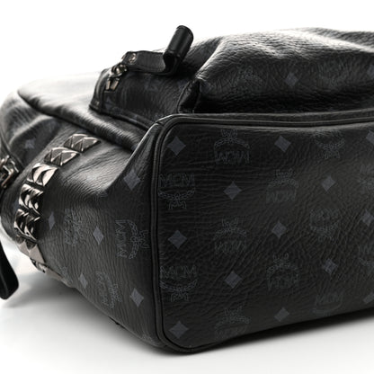 MCM Visetos Large Side Studs Stark Backpack Black 9 of 10