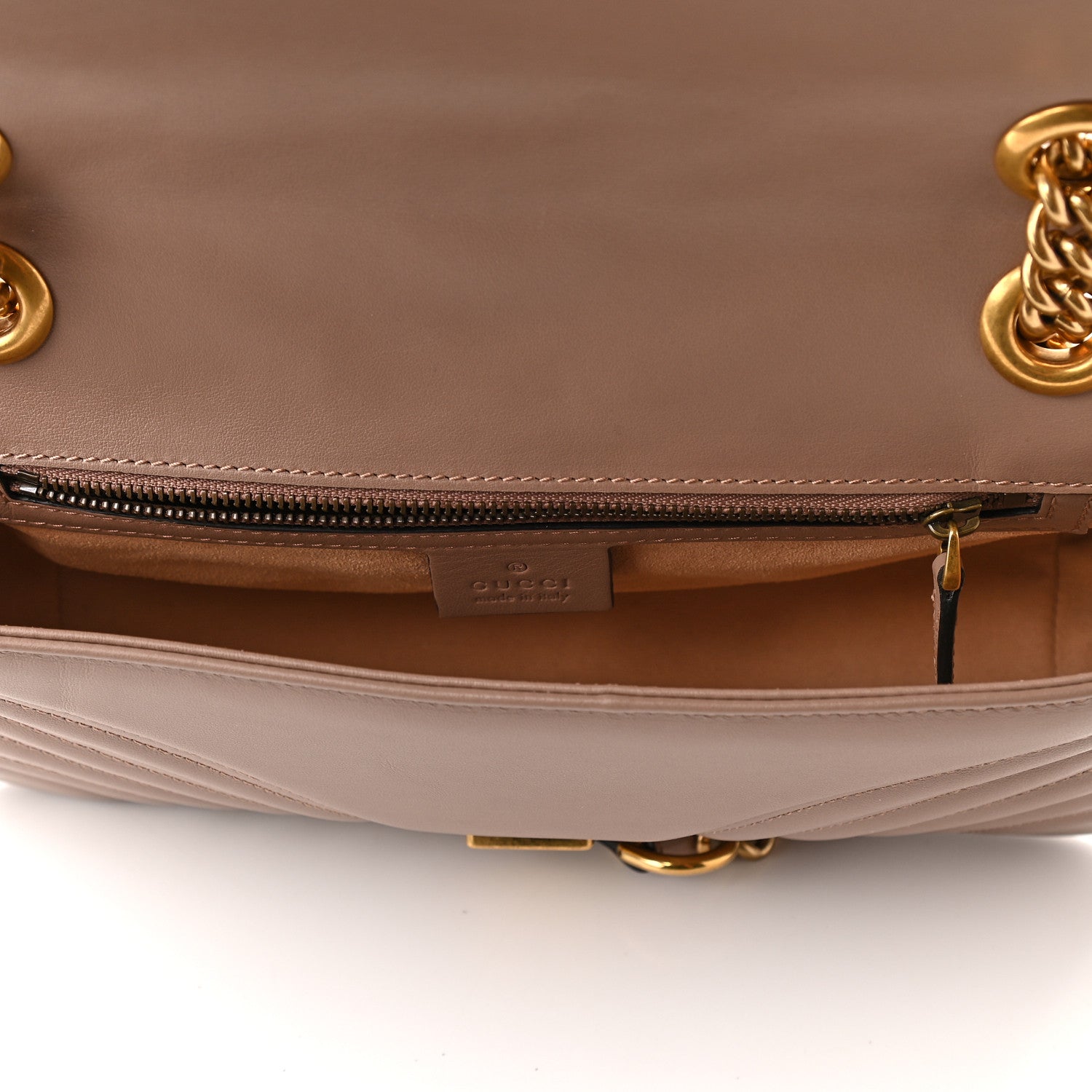 Gucci Calfskin Matelasse Small GG Marmont Shoulder Bag Porcelain Rose 5 of 9
