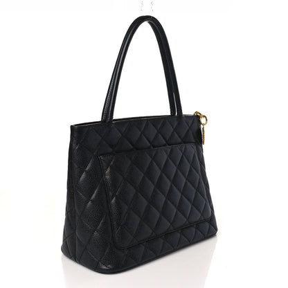 Chanel Caviar Quilted Medallion Tote Black 2 of 8