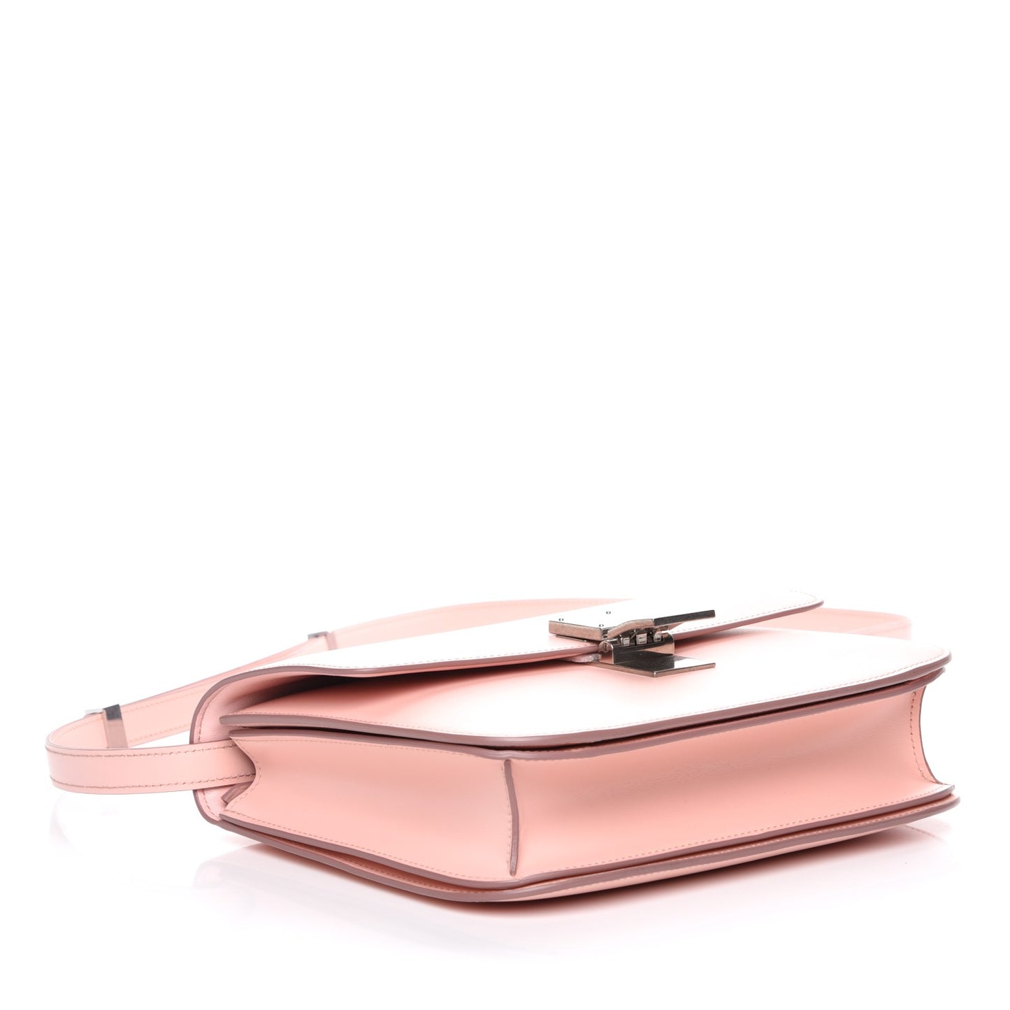Box Calfskin Medium Classic Box Flap Bag Pink