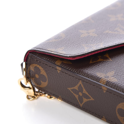 Louis Vuitton Monogram Pochette Felicie Chain Wallet Fuchsia 12 of 12