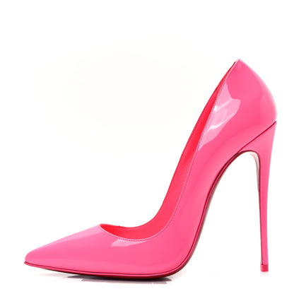 Christian Louboutin Patent So Kate 120 Pumps 39 Shocking Pink 1 of 7