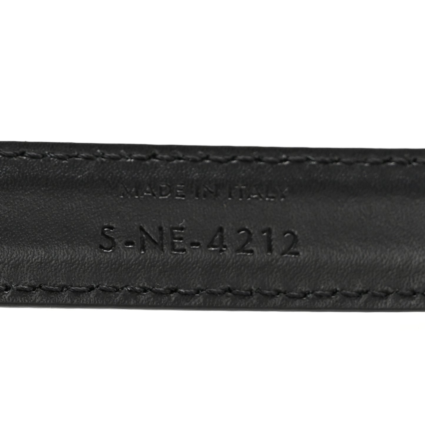 Box Calfskin Small 18mm Triomphe Belt 75 Black
