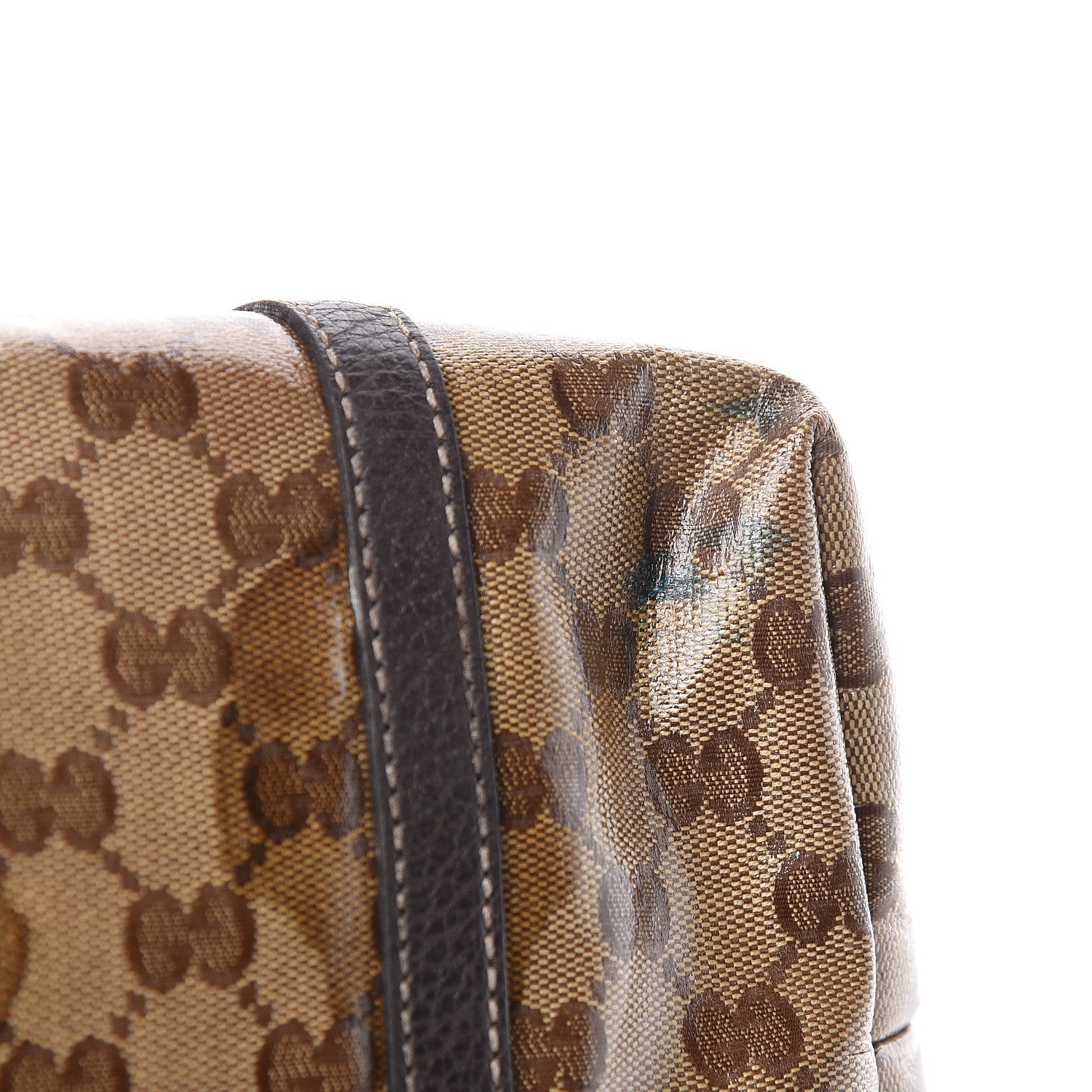 Gucci Crystal Monogram Medium Joy Tote Beige Ebony Testa di Moro 13 of 15