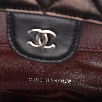 Chanel Lambskin Quilted Large Flap Wallet Black 8 of 10