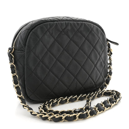 Chanel Caviar Quilted CC Day Camera Case Black 3 of 13