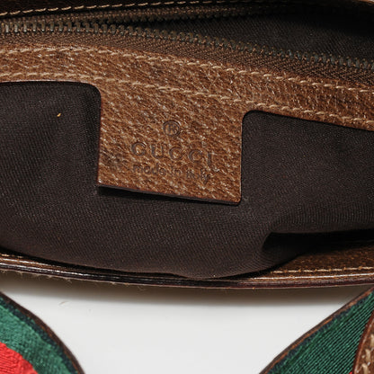 Gucci Monogram Studded Pelham Flap Bag Brown 5 of 7