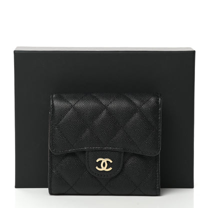 Chanel Caviar Quilted Compact Flap Wallet Black 11 of 11