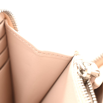 Prada Vitello Daino Triangle Zip Around Wallet Ninfea 12 of 13