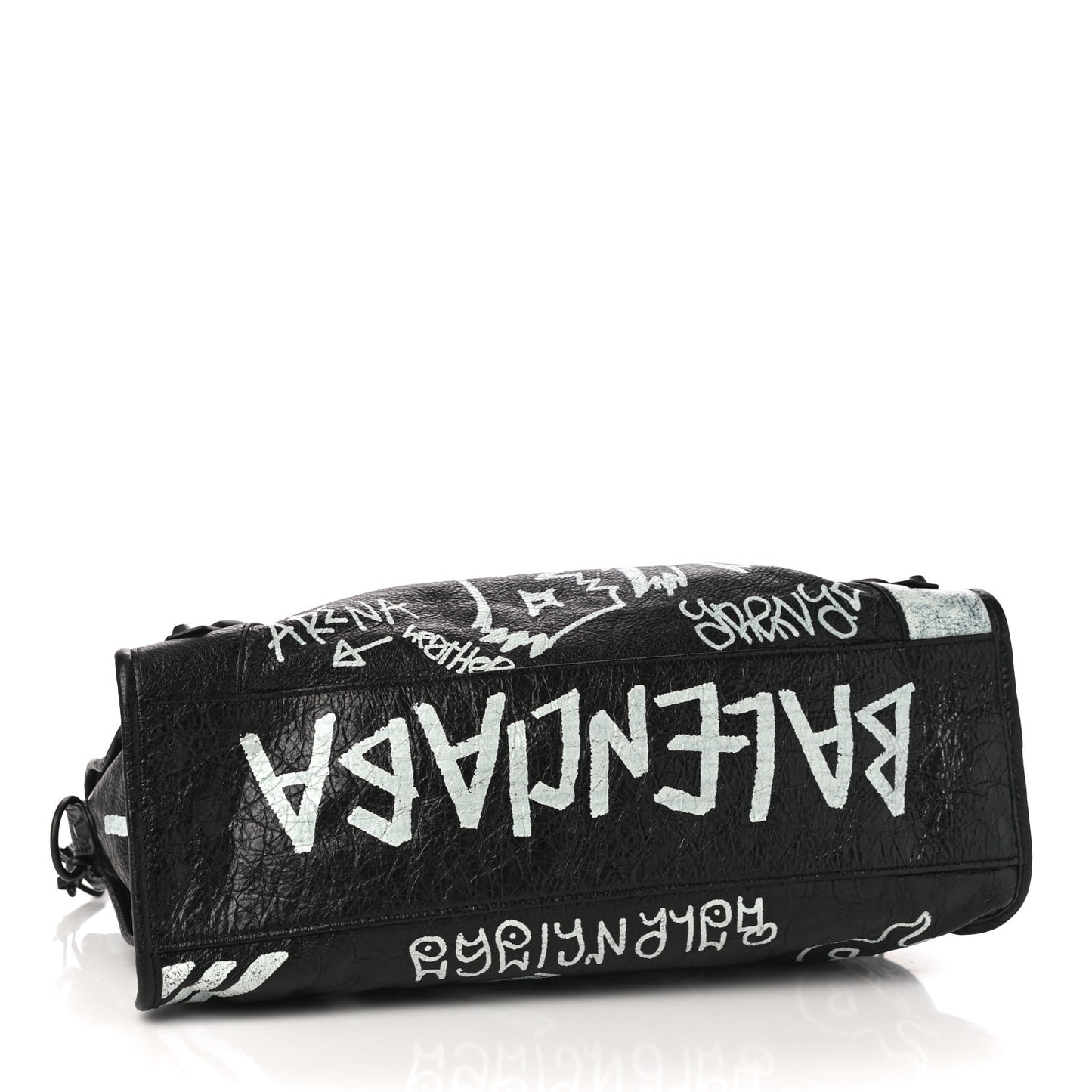 Agneau Arena Graffiti All Over Classic Hardware City Black White