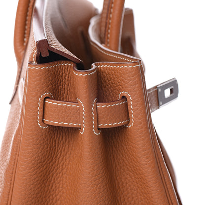 Hermes Taurillon Clemence Birkin 30 Gold 21 of 34