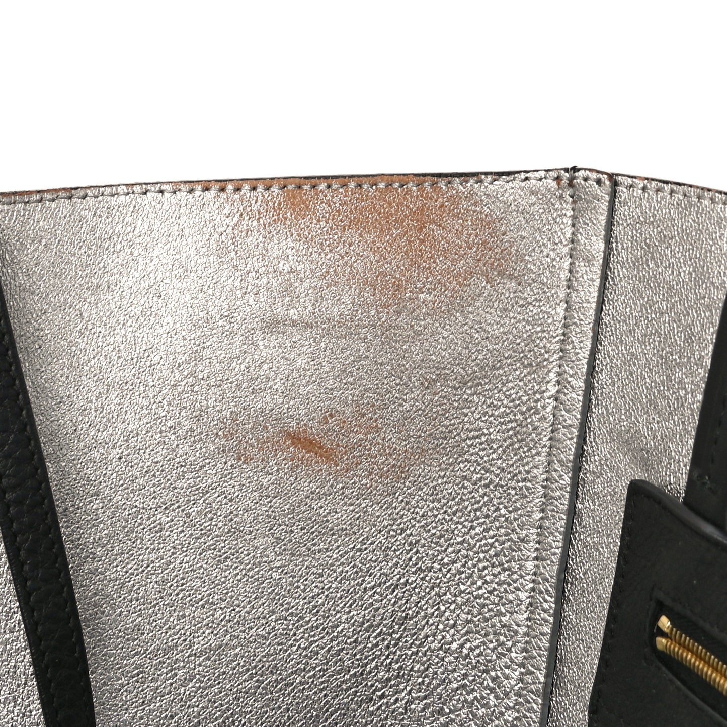 Grained Calfskin Medium Horizontal Cabas Phantom Black