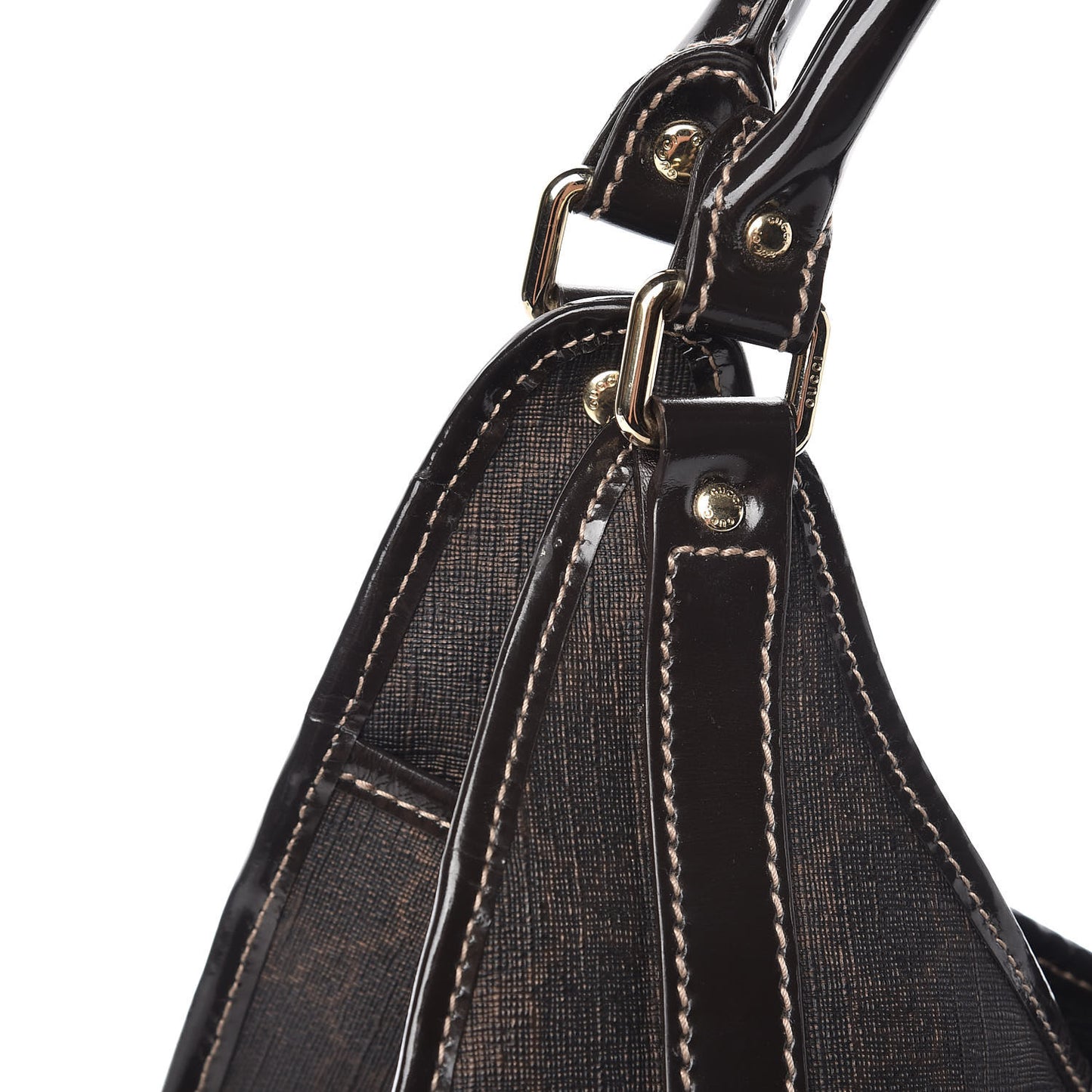 GG Plus Monogram Medium Joy Shoulder Bag Dark Brown