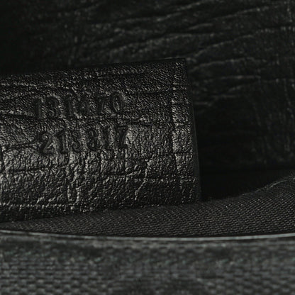 Gucci Monogram Web Horsebit Chain Clutch Black 6 of 20