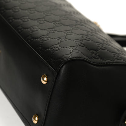 Gucci Guccissima Signature Medium Shoulder Tote Bag Black 13 of 13