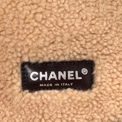 Chanel Shearling Quilted Medium Single Flap Bordeaux 6 of 12