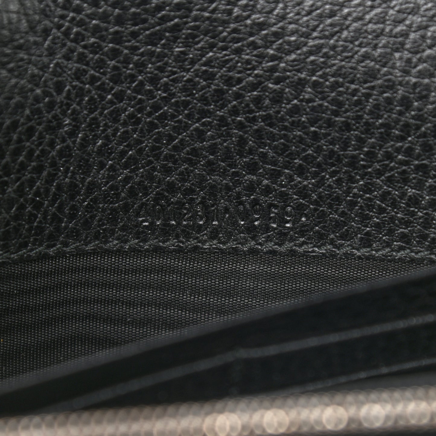 Calfskin Mini Dionysus Chain Wallet Black