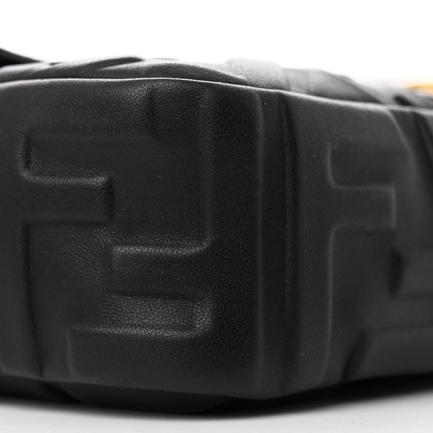 Fendi Nappa FF 1974 Embossed Baguette Black 9 of 10