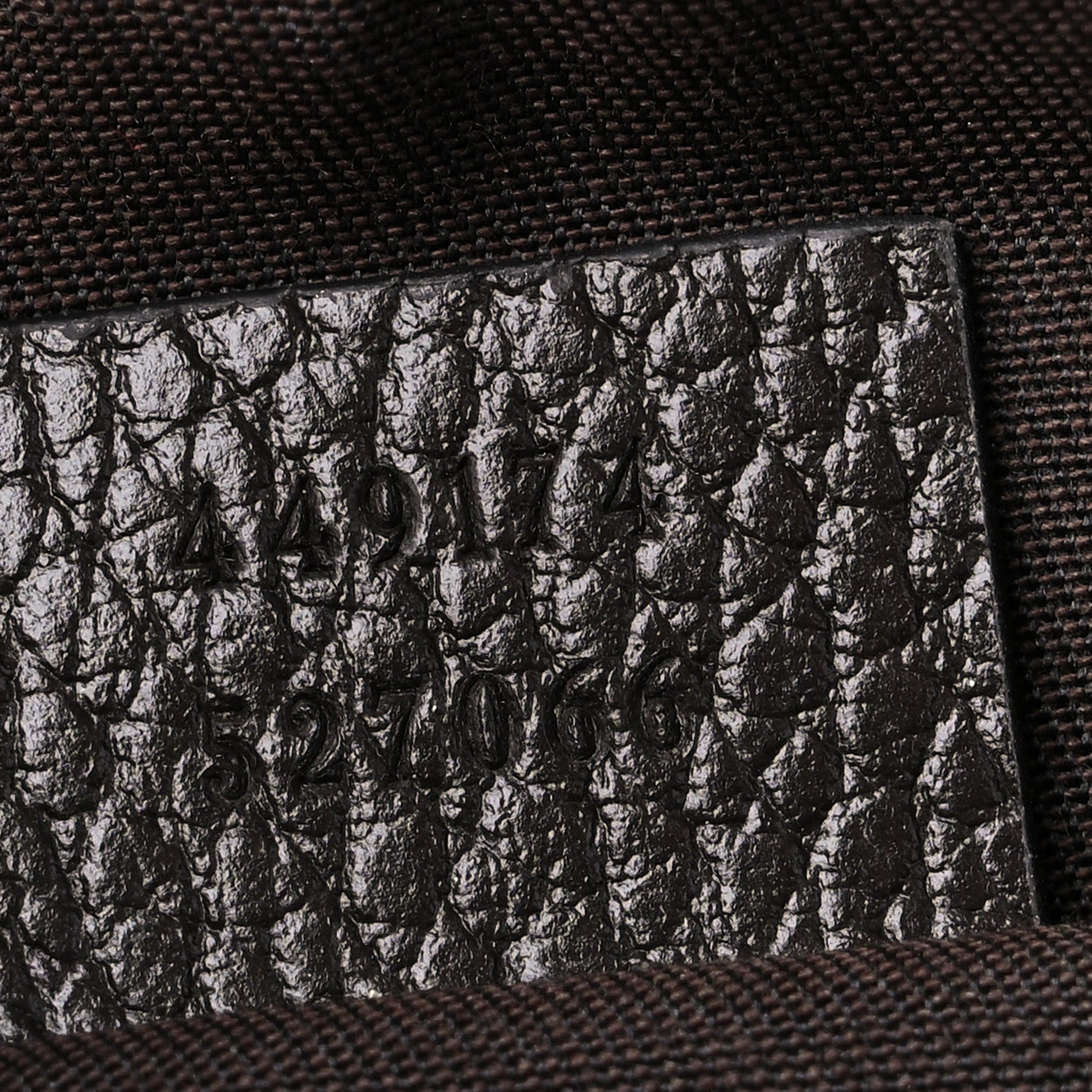Gucci Monogram Dollar Calfskin Belt Bag Beige Ebony Testa di Moro Marrone Scuro 7 of 15