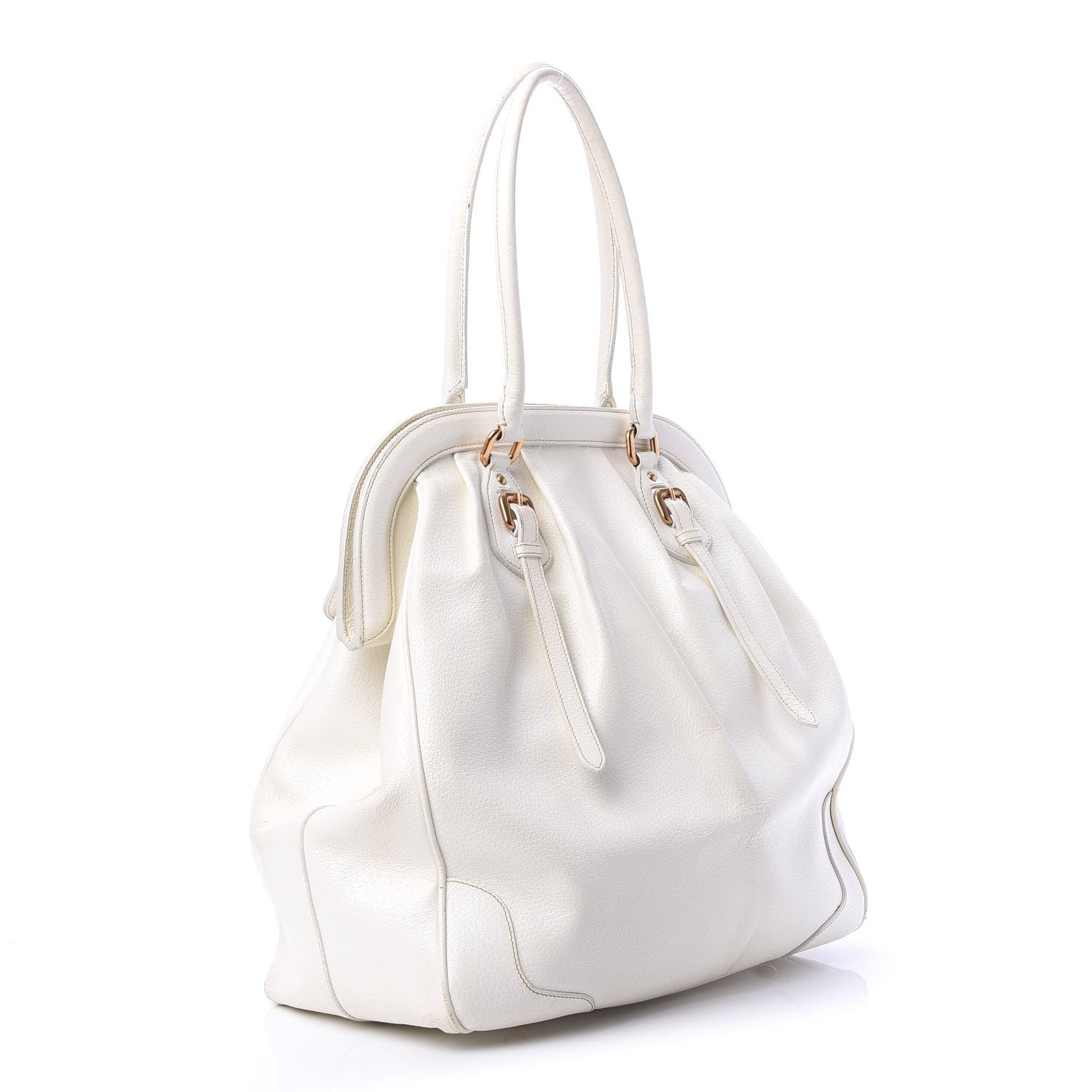 Prada Cinghiale Frame Bag White 3 of 13