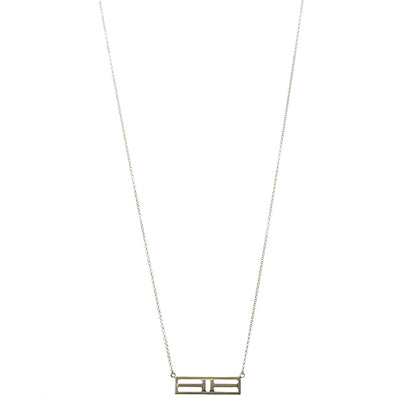 Tiffany 18K Yellow Gold Tiffany T Two Open Horizontal Bar Pendant Necklace 1 of 6