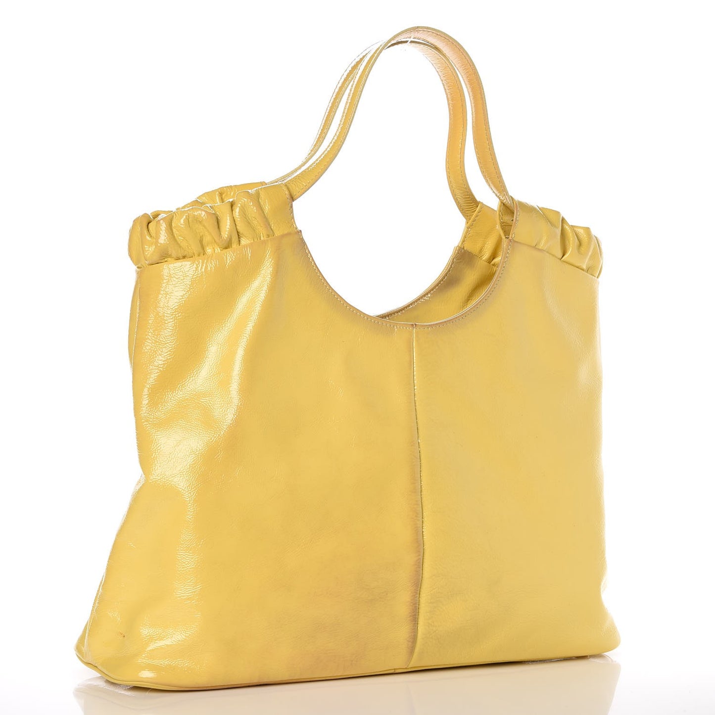 Patent Belle de Jour Cabas Tote Yellow