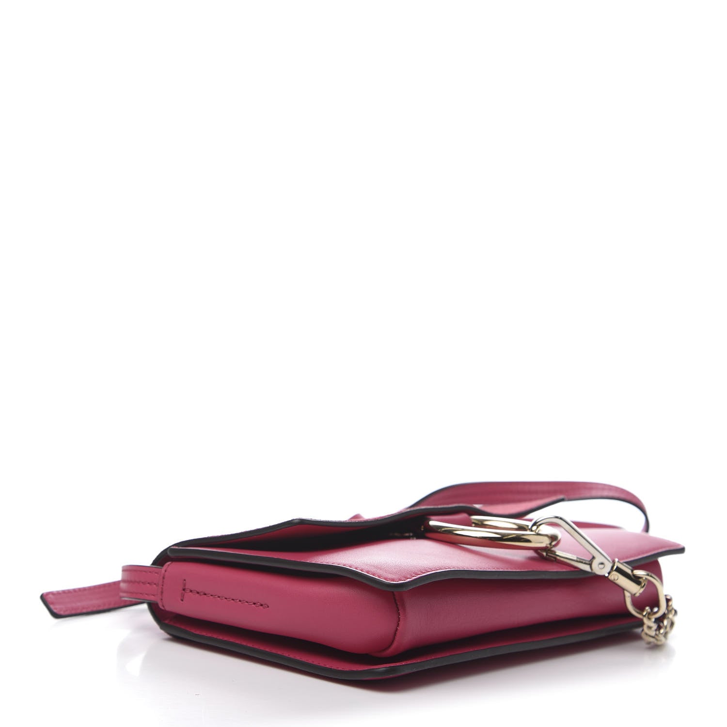 Chloe Suede Calfskin Small Faye Shoulder Bag Fuchsia Rose 4 of 9