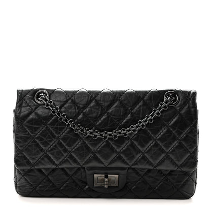 Chanel Aged Calfskin Quilted 2.55 Reissue 225 Flap So Black 1 of 10