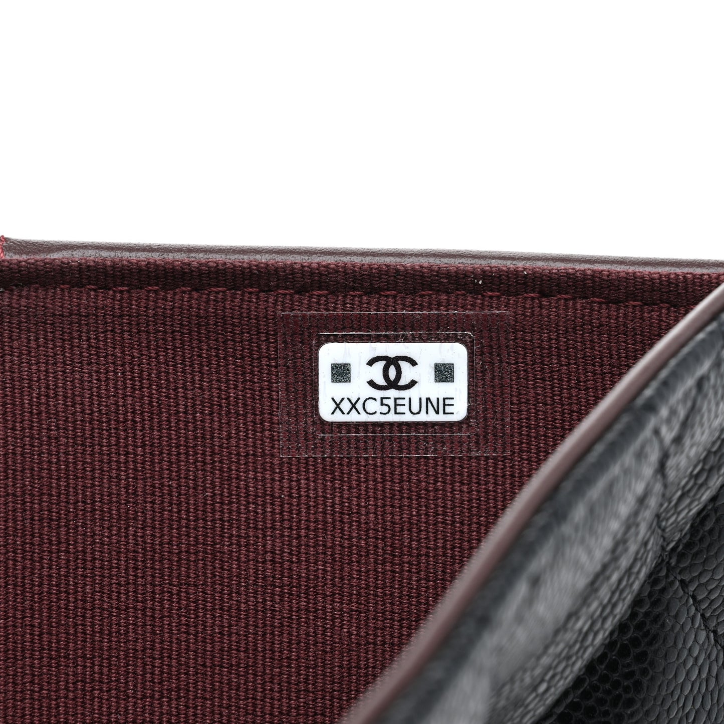 Caviar Quilted Passport Holder Black